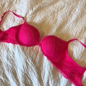Victoria secret hot pink bra